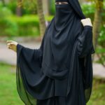 Muslima Set — বোরকা + হিজাব + নিকাব (দুবাই চেরি & চায়না জর্জেট)